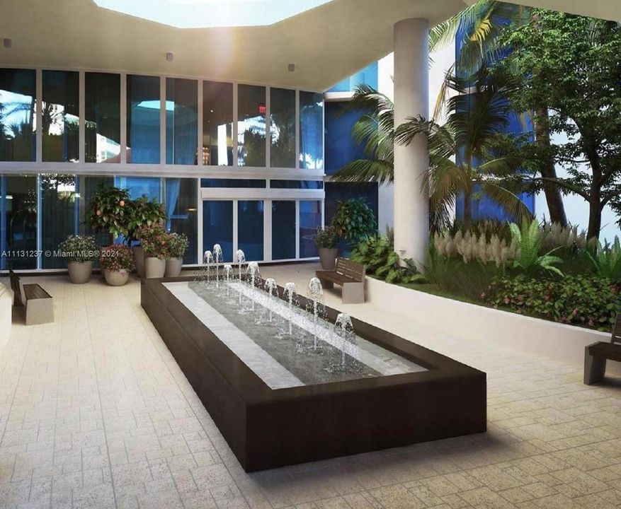 Rendering of common area to be remodeled