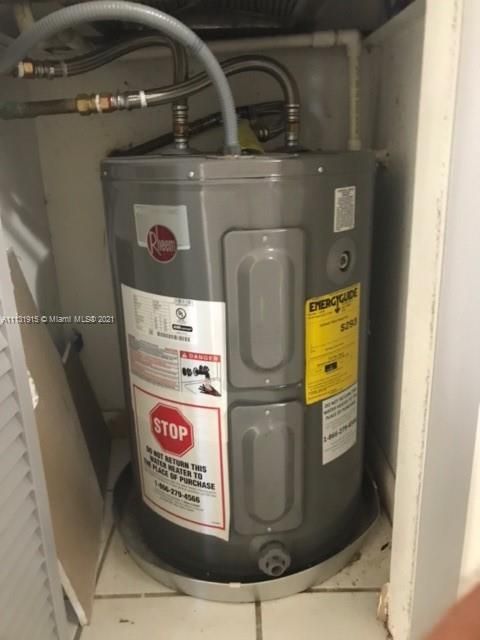 Water heater recently changed