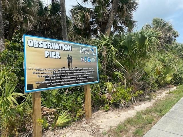 Observation Pier across the across the street