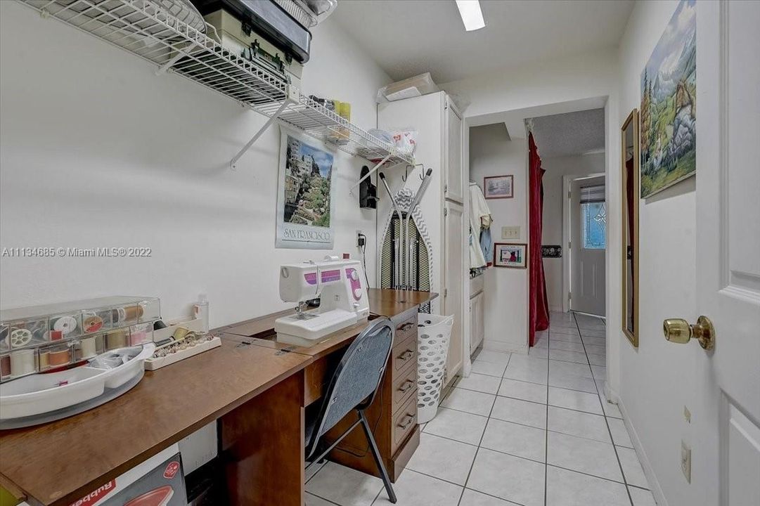 Sewing & Craft Utility Area