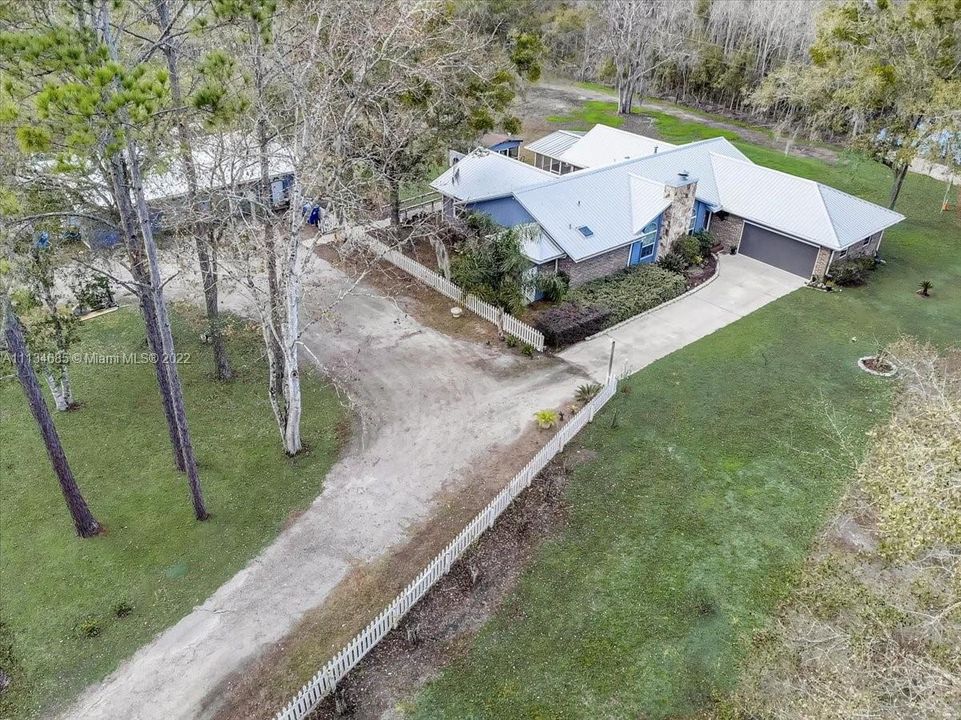 Aerial Side Front View