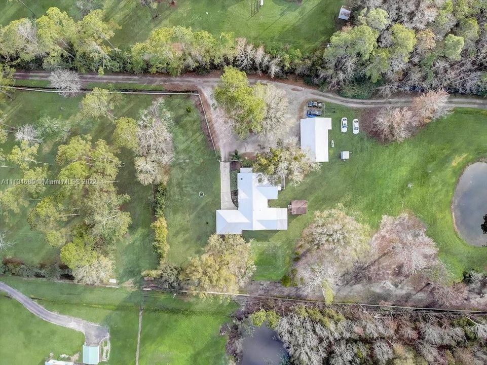 Side Aerial of Property