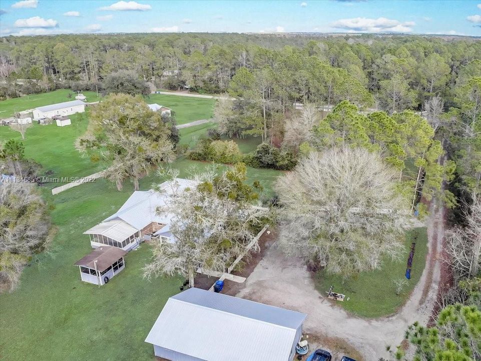 Rear Aerial of Property 1