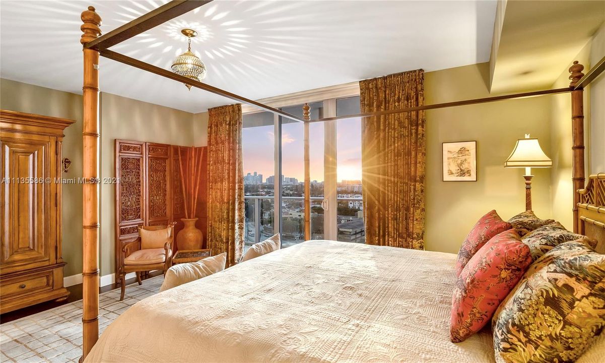 Spacious Primary Suite with Downtown Views