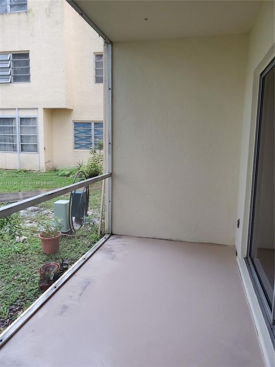 living room door to patio