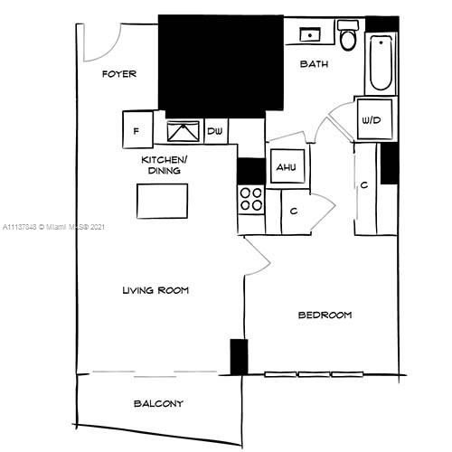 Recently Rented: $2,889 (1 beds, 1 baths, 833 Square Feet)