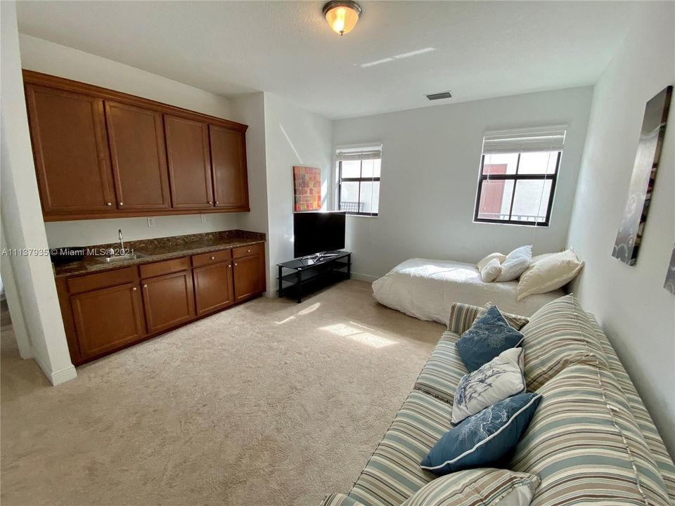 In law suite-Casita living room with sink