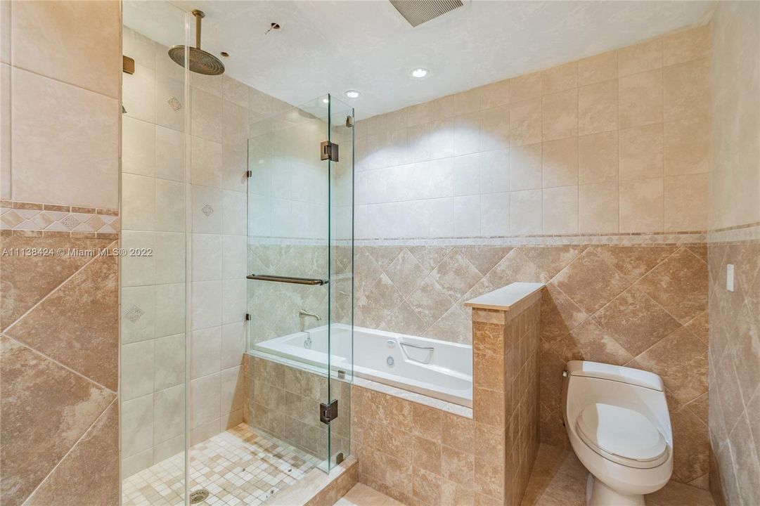 Primary Seperate Tub & Shower