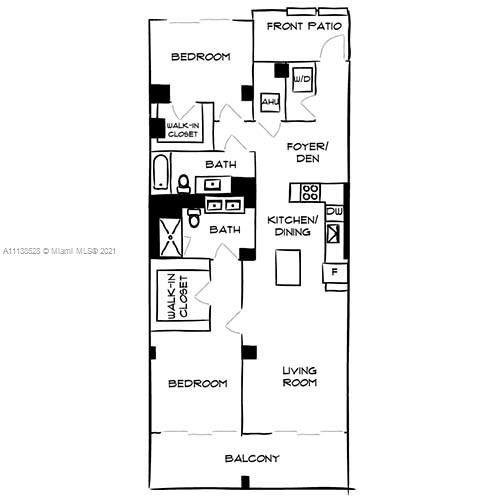 Recently Rented: $3,945 (2 beds, 2 baths, 1297 Square Feet)