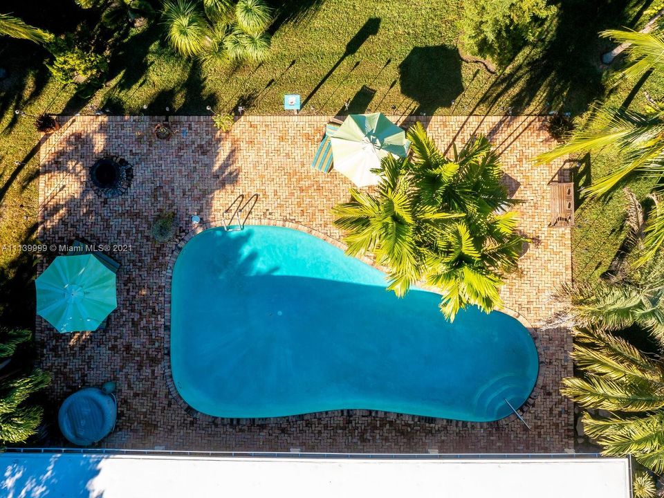 pool aerial overhead