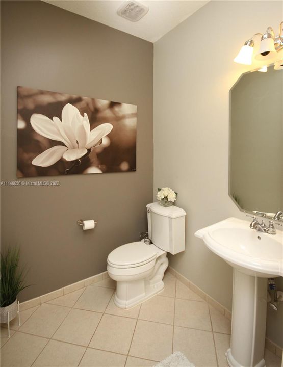 Half bath downstairs