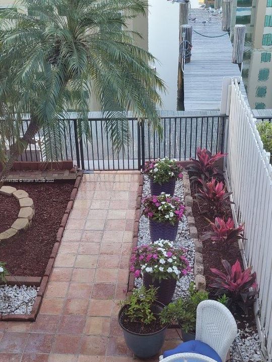 Patio landscaping