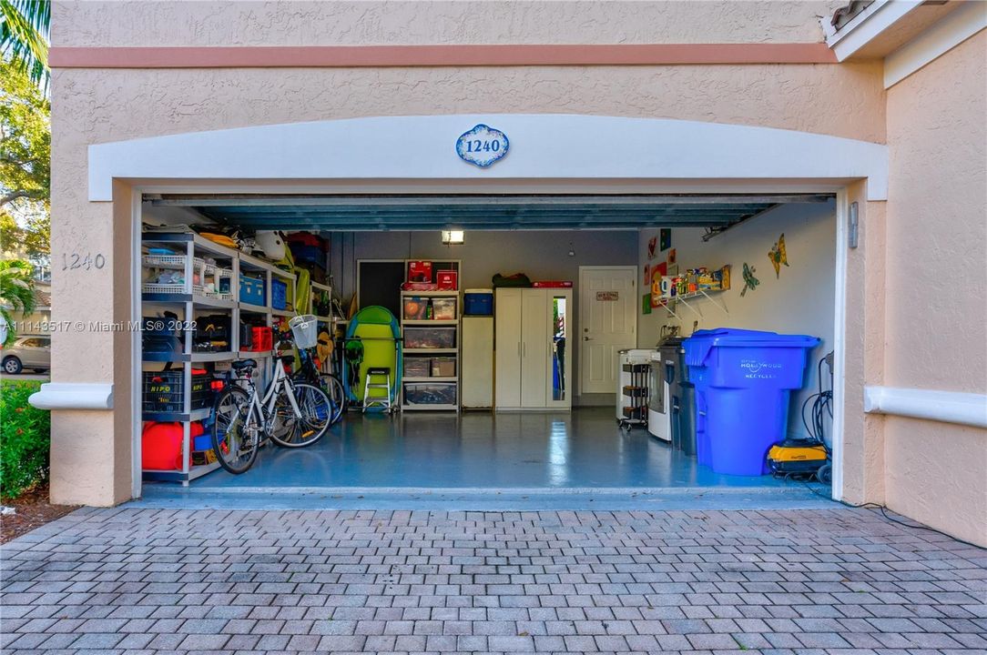 Great Storage in Garage Area - Washer and Dryer Included.