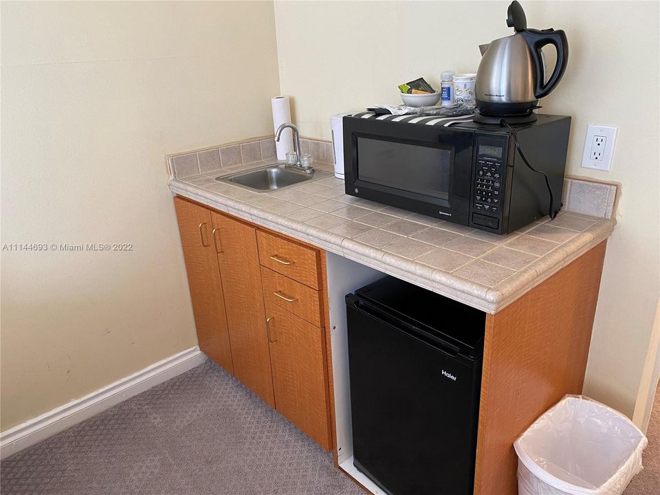 Mini Fridge, Sink, Microwave in Bedroom 2