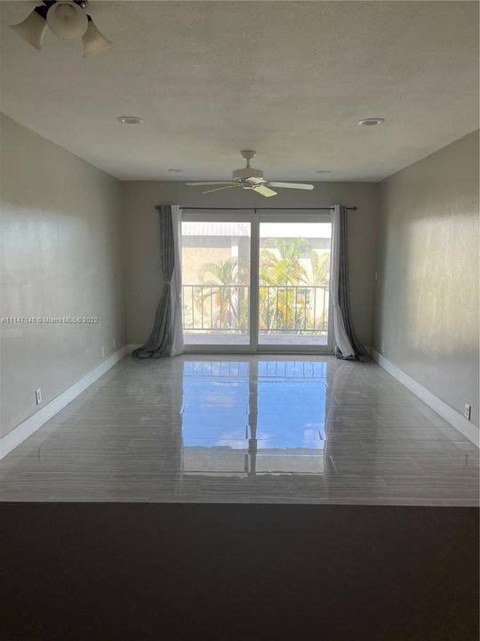 LIVING ROOM, VIEW FROM KITCHEN