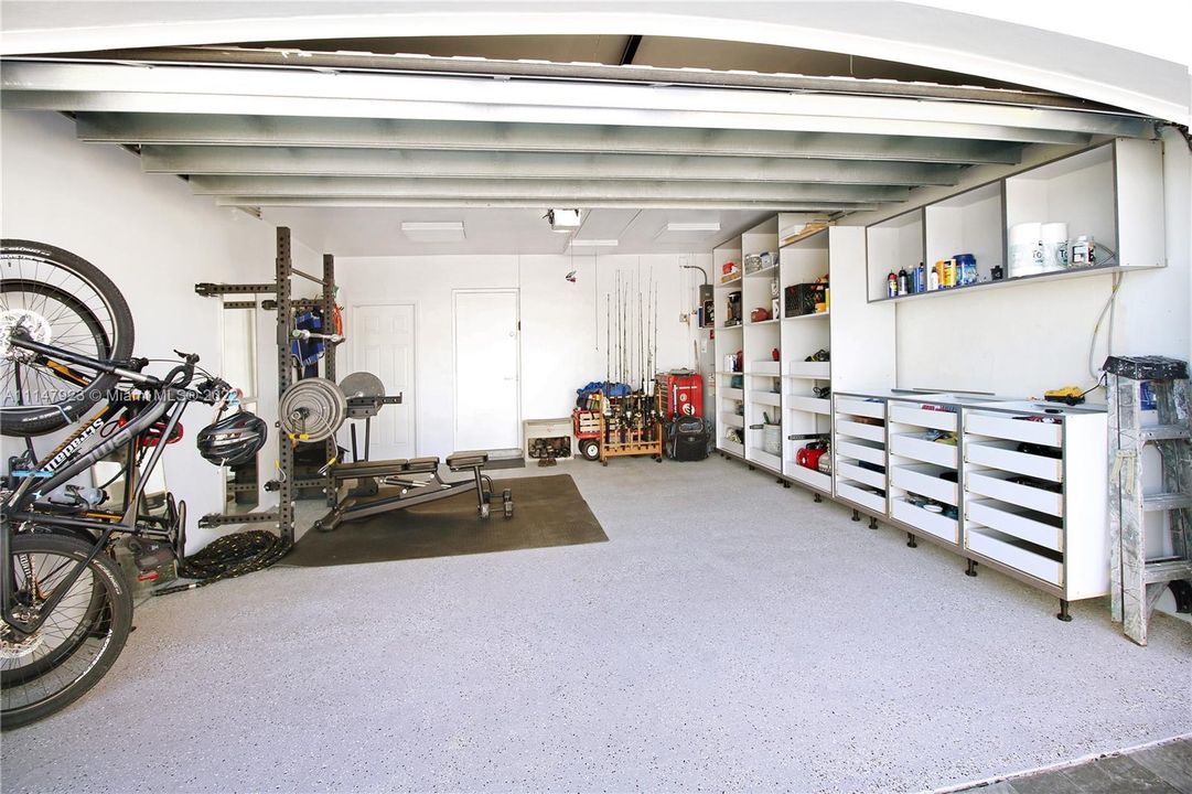 Garage - Cabinet Doors are being installed