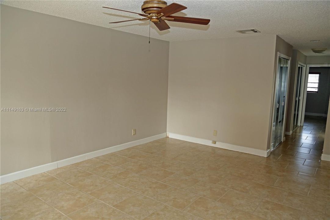 Living room and hallway
