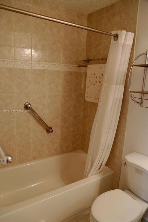 Modern tiled second bath