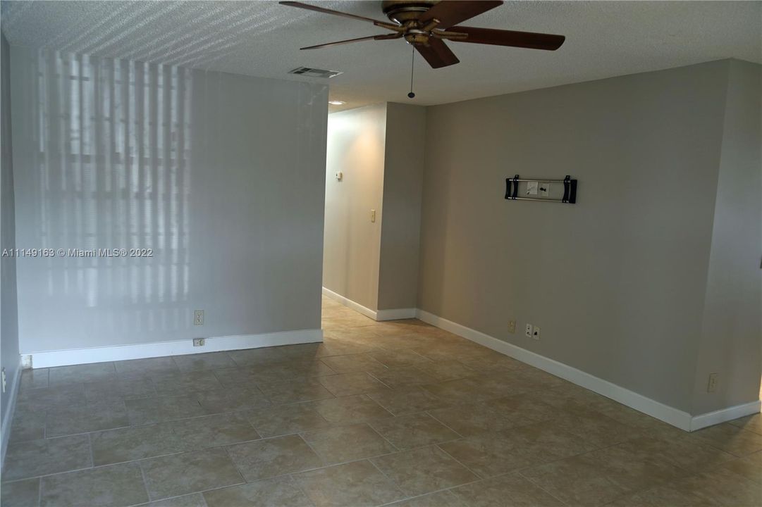 Living room, tiled living area throughout
