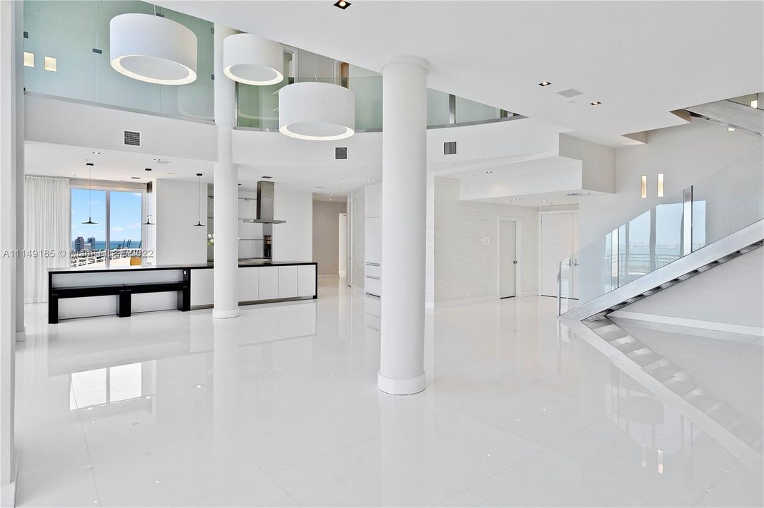 Enjoy your giant living/dining/kitchen open concept floorplan.