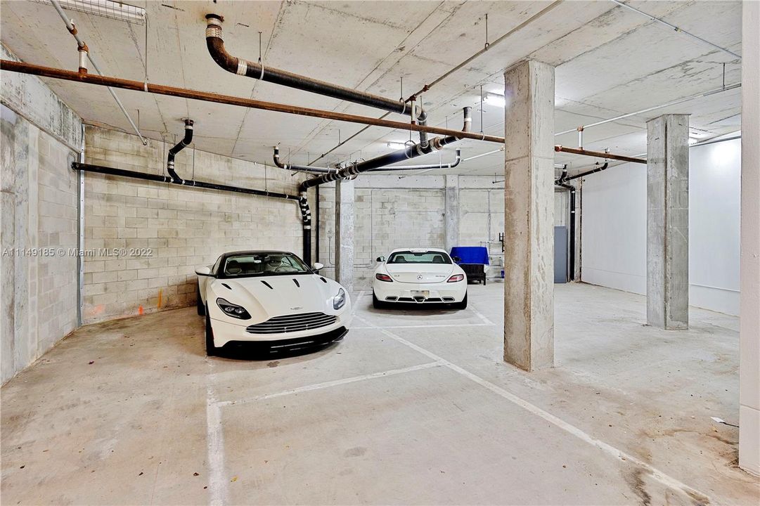 Your private and secure garage with space for at least 4 cars as well as a host of other toys.