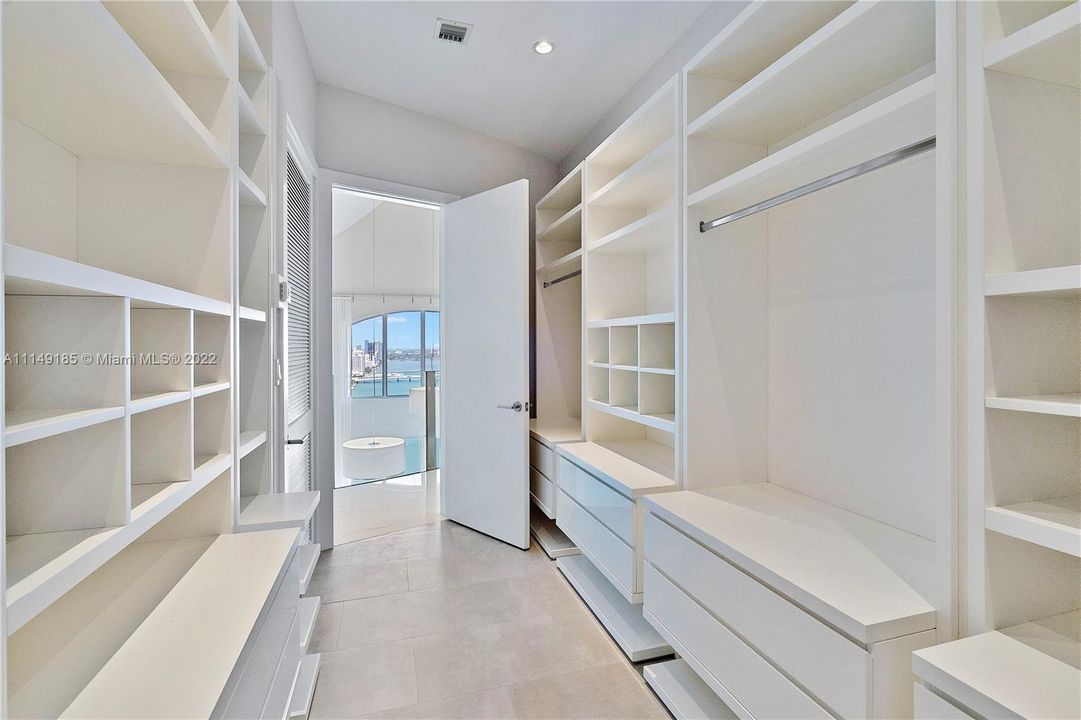 A giant walk-in closet on the 2nd floor.