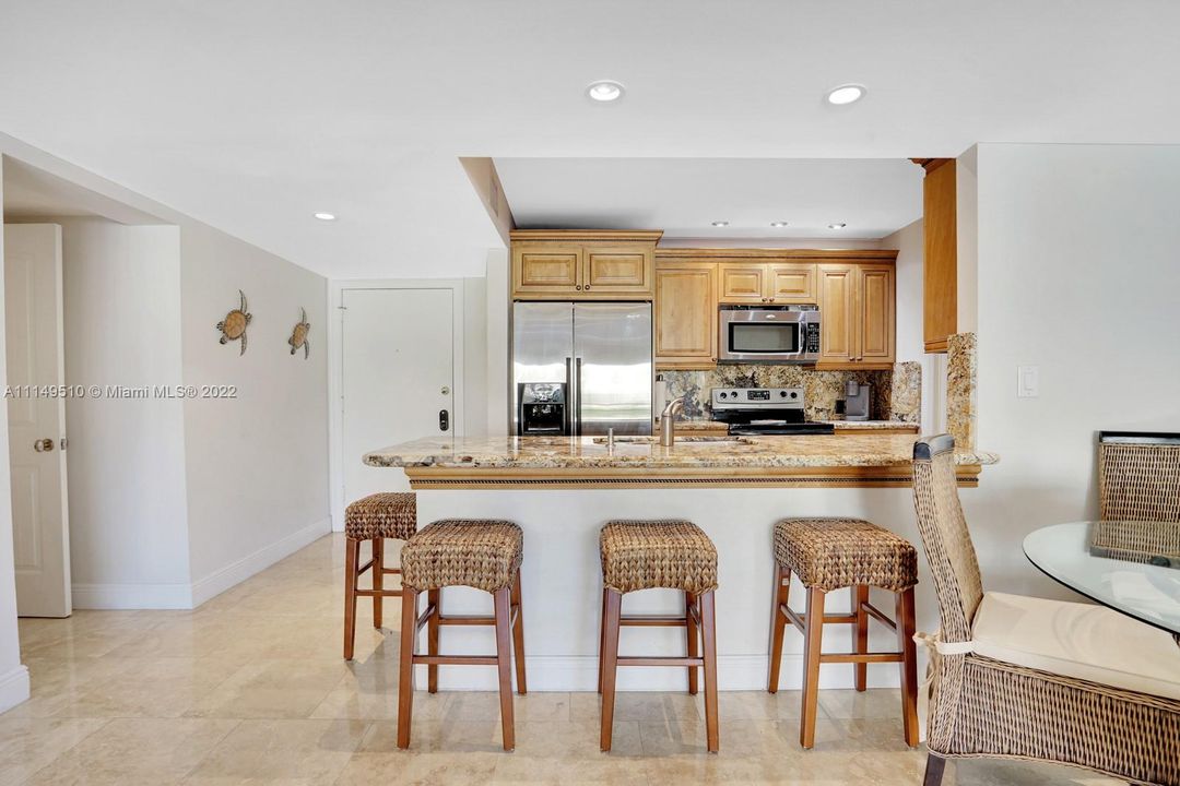 Kitchen with Counter Seating