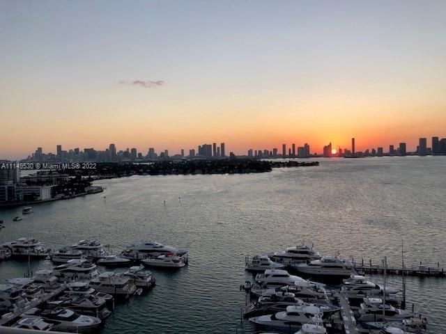 Actual Sunset View from TWO Bayfront Balconies