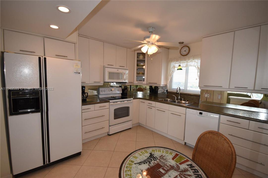 Large Kitchen with Under the counter lighting