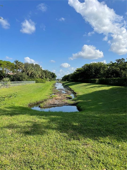Looking North at the South Fl Water Management District easement