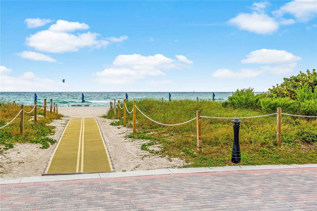 Beach access from Eighty Seven Park