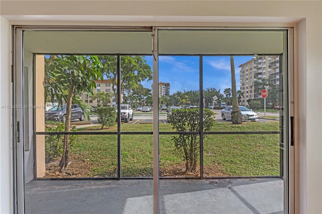 Sliding Door to screened-in patio