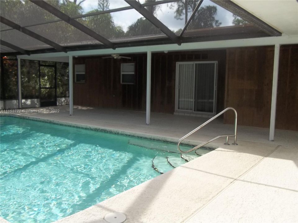 Covered Patio area off pool