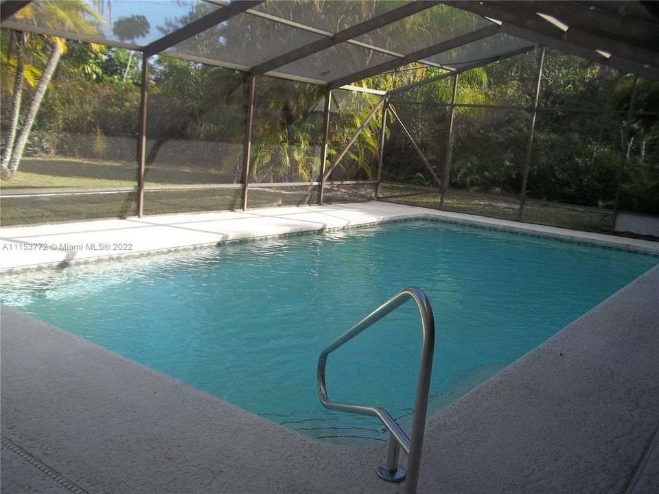 Screened pool/patio area