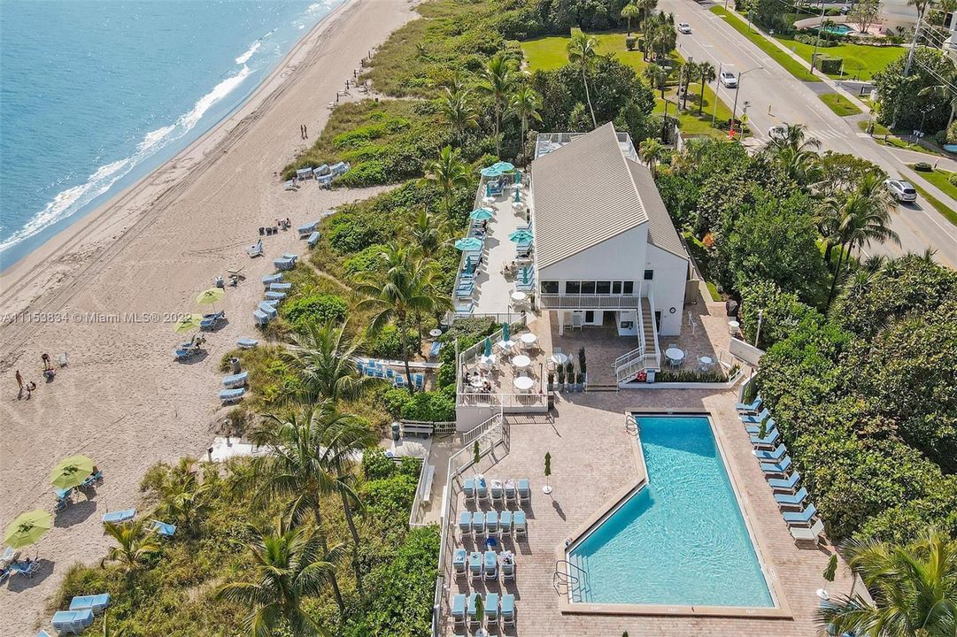 Resort style beach club