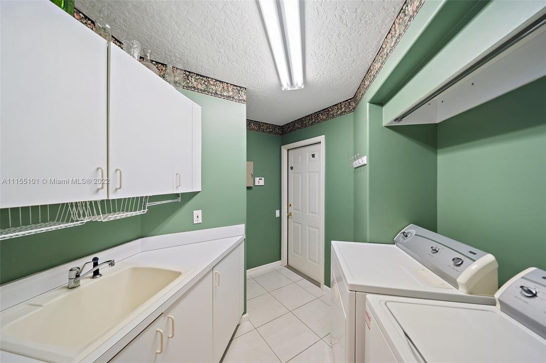 Laundry Room Leading to Garage