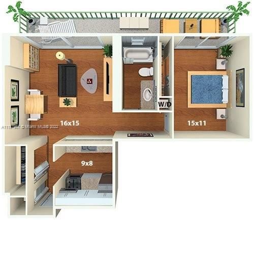 Recently Rented: $2,459 (1 beds, 1 baths, 860 Square Feet)