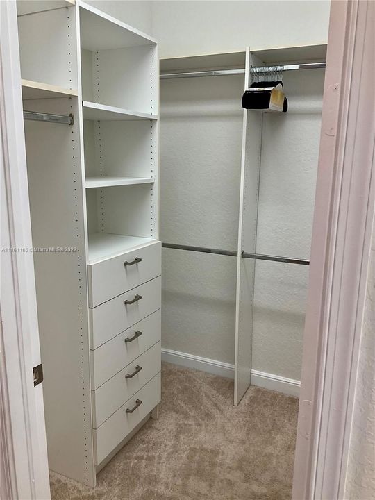 Master bedroom closet.