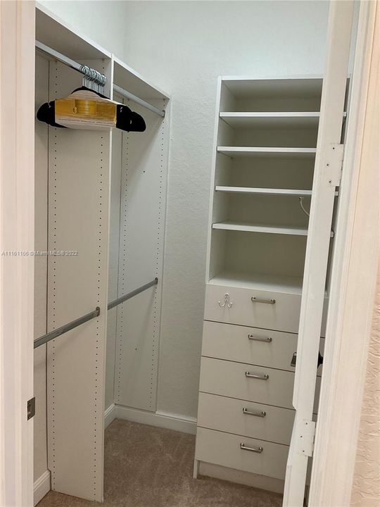 Master bedroom closet.