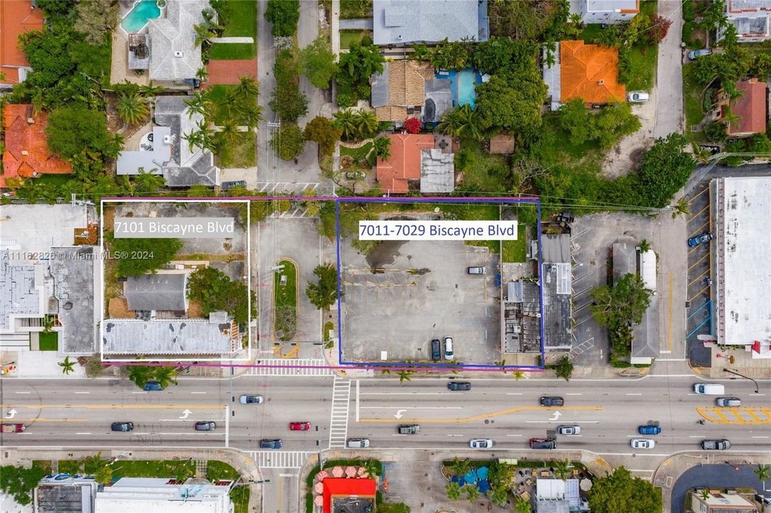 Next to Belle Meade and in MIMO's foodie and historical district.  Walking distance from residents of Belle Meade.  Great access off Biscayne Blvd on NE 71st Street.  4-signalized intersection.