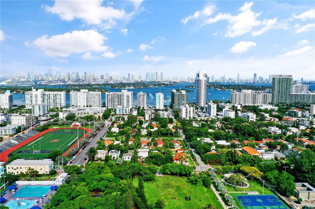 Aerial West Side - Miami Landscape