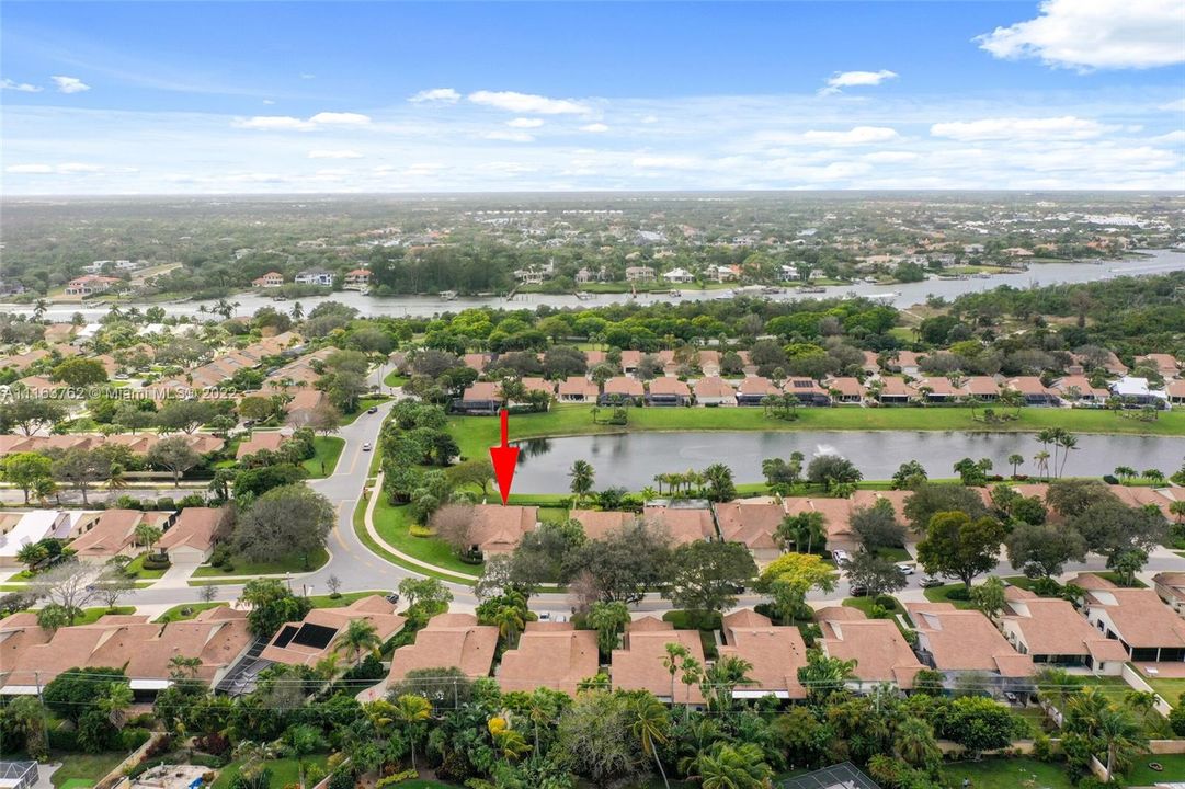 CORNER LOT LOOKING WEST TO INTRACOASTAL