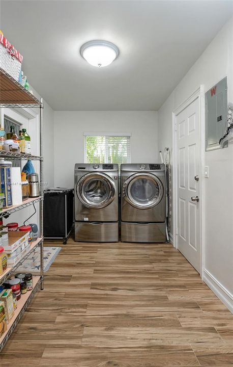 Inside utility room