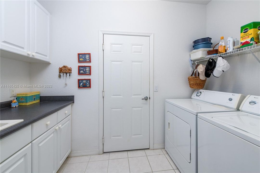 Laundry Room & Garage Door