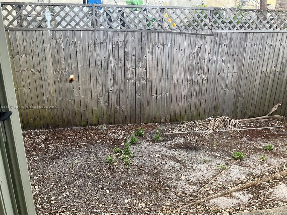 Back private terrace