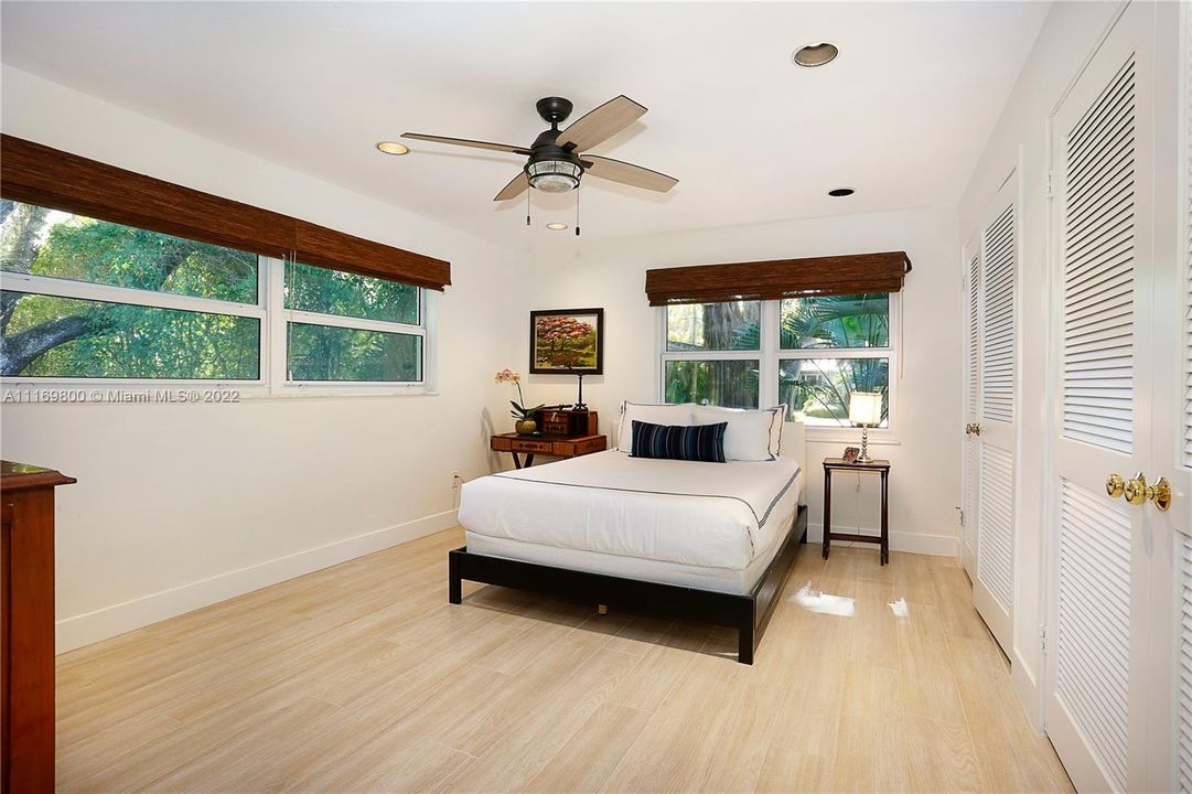 Bedroom with ample closets