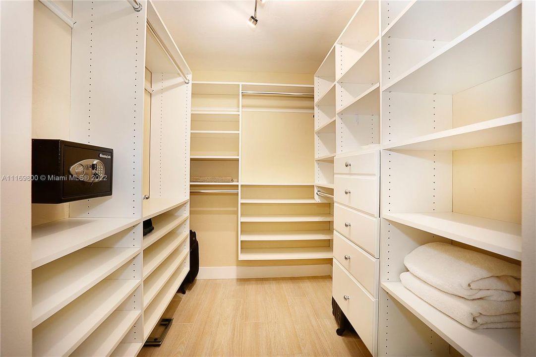 Custom cabinetry in Master Closet
