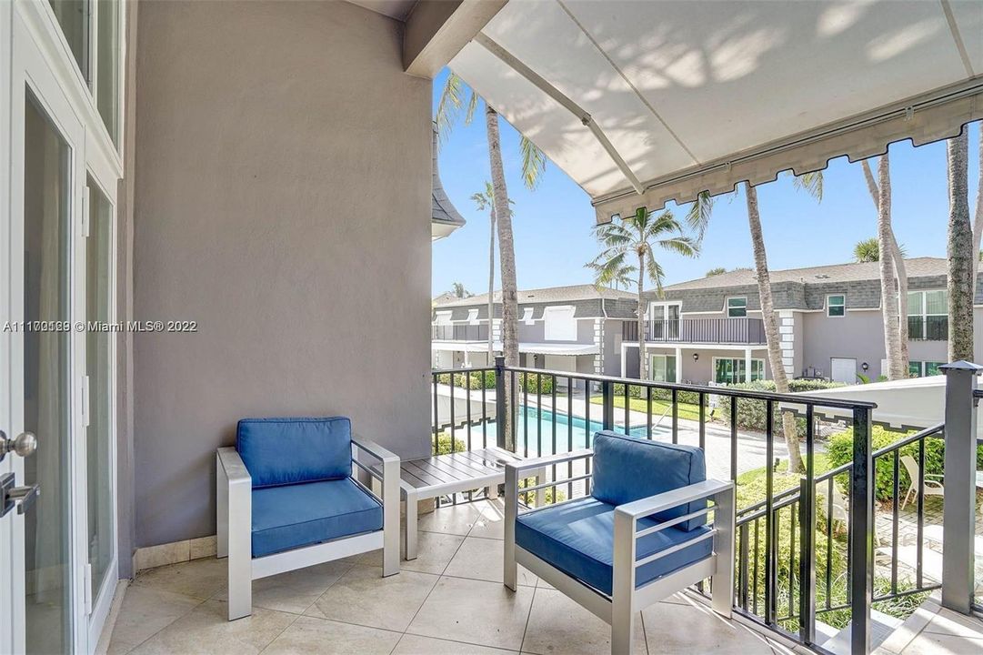 pool side balcony