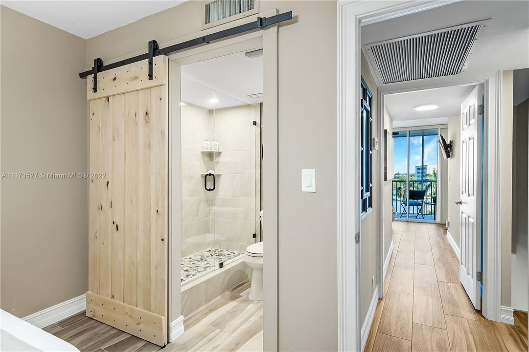 Modern barn door look