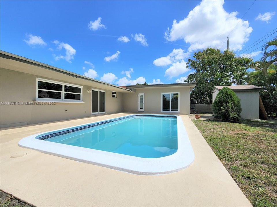 Backyard/Pool View 1